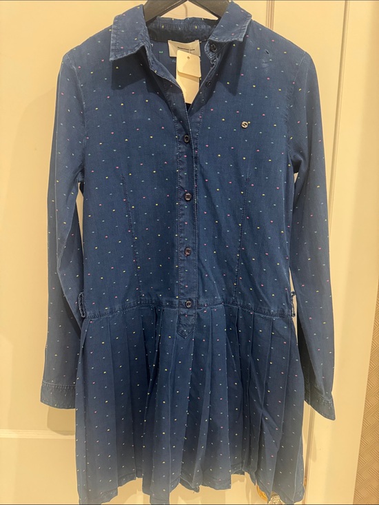 Gucci Other - Gucci Kids Denim multi color Confetti Dress Size 10 GG  Italy